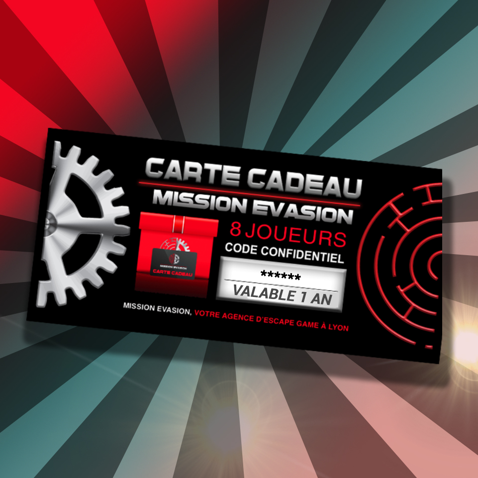 Carte Cadeau Mission Evasion